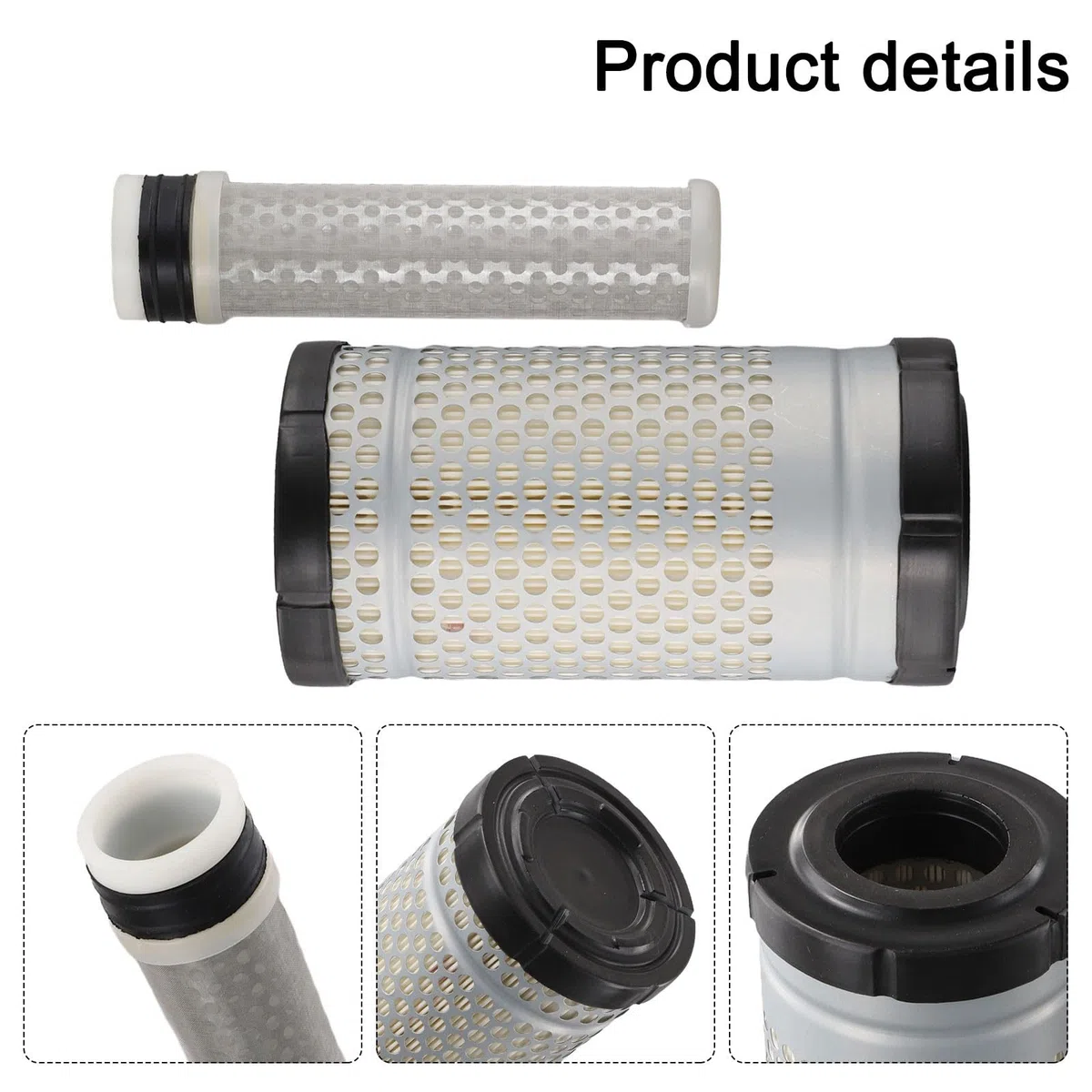 Kit de filtro de aire para tractores New Holland TC18, TC21, TC21D, TC23DA, TC24DA, TZ21D, TZ22DA, TZ24DA, TZ25DA, TC26DA, TZ18A — Sustituye a P500260, P903550, 6C06099414, 327214. 58242
