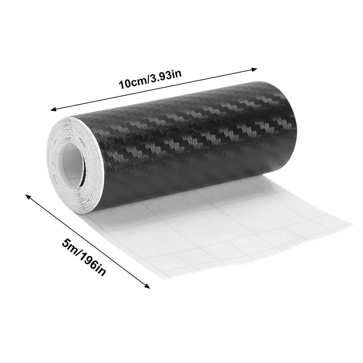 Genérico Pegatinas de Fibra de Carbono para Coche, Pegatinas para Coche Wrap Film Tape, Etiqueta engomada autoadhesiva Impermeable de la Hoja de la Armadura de la Tela Cruzada, Etiqueta engomada