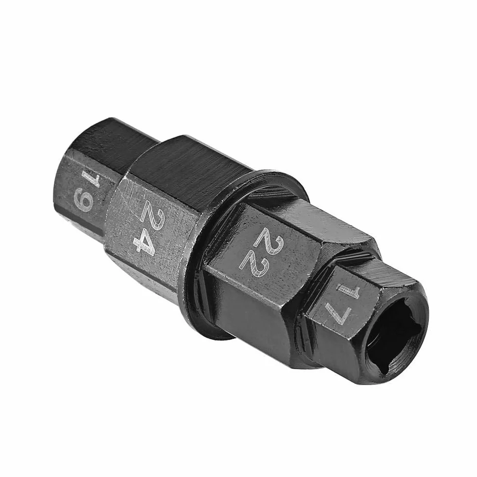Herramienta Eje Hexagonal, 4 en 1 para Tamaños 17 19 22 24mm Llave Allen Moto Herramienta para Rueda Trasera Delantera for Mecánicos Aficionados y Mantenimiento de Motocicletas
