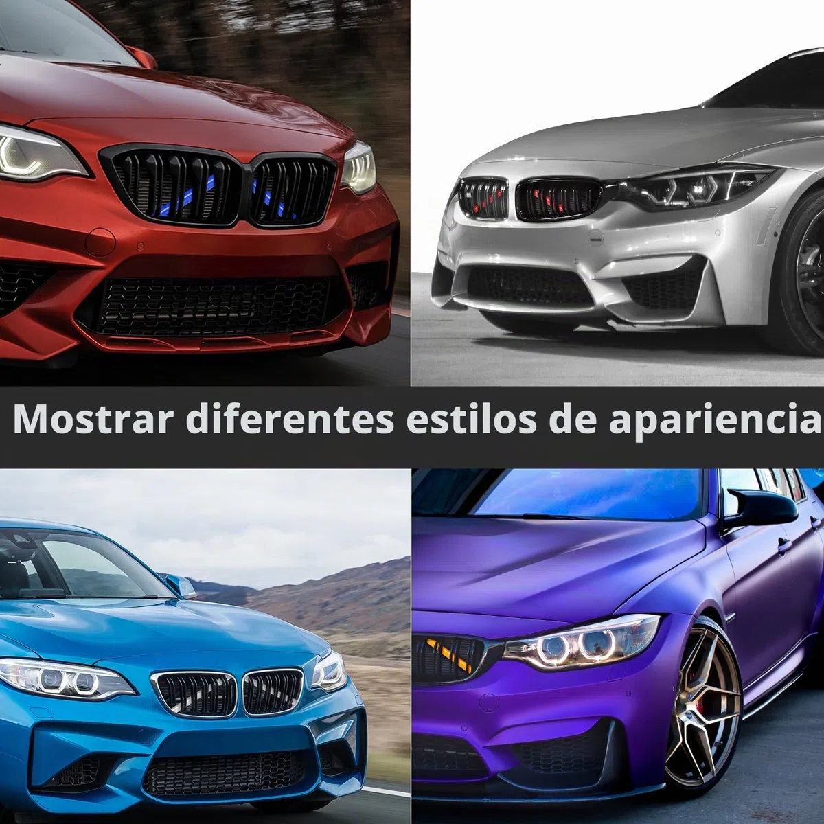 AggAuto Amarillo rejilla delantera insertar, tira de rejilla insertar molduras para BMW F20 F30 2011-2021,328i/320i/335i/428i, insertar accesorios para 1/2/3/4/5 serie F21/F22/F23/F45/F31/F31/F33/F36