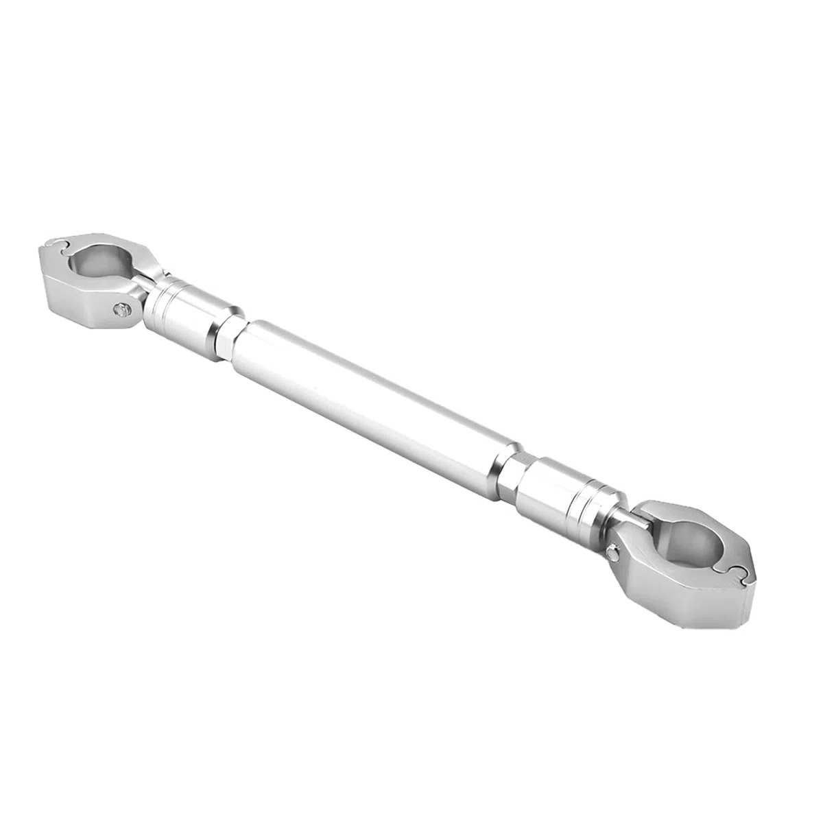 Barra de equilibrio de la motocicleta, universal de 22 mm de aleación de aluminio barra cruzada manillar motocicleta refuerza palanca Accesorios (plata) manillar cruz manillar abrazadera universal mot