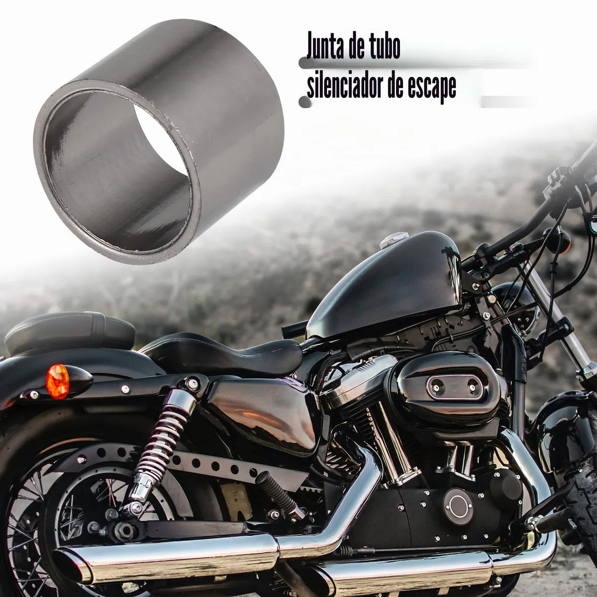 Motoforti 32mm ID 38mm OD Motocicleta Escape Silenciador Tubería Junta Grafito