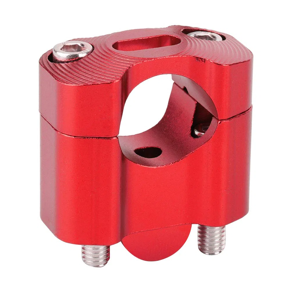 Elevador de eslabones de motocicleta, Par 22 mm / 28 mm Elevador de manillar de motocicleta con aleación de aluminio CNC(Rojo)