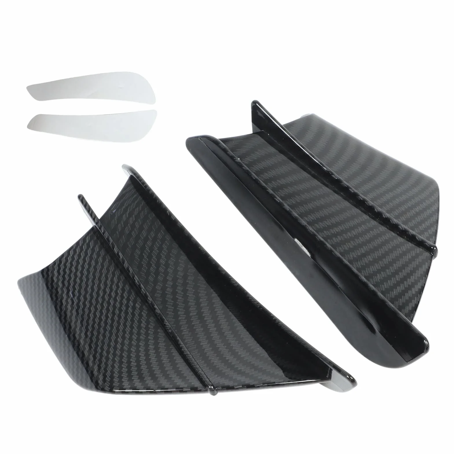 ala de Viento de Motocicleta, Fydun 1 Par Universal Alerones de Motocicleta Estilo de Fibra de Carbono Winglets Aerodinámicos Carenados Laterales Winglets
