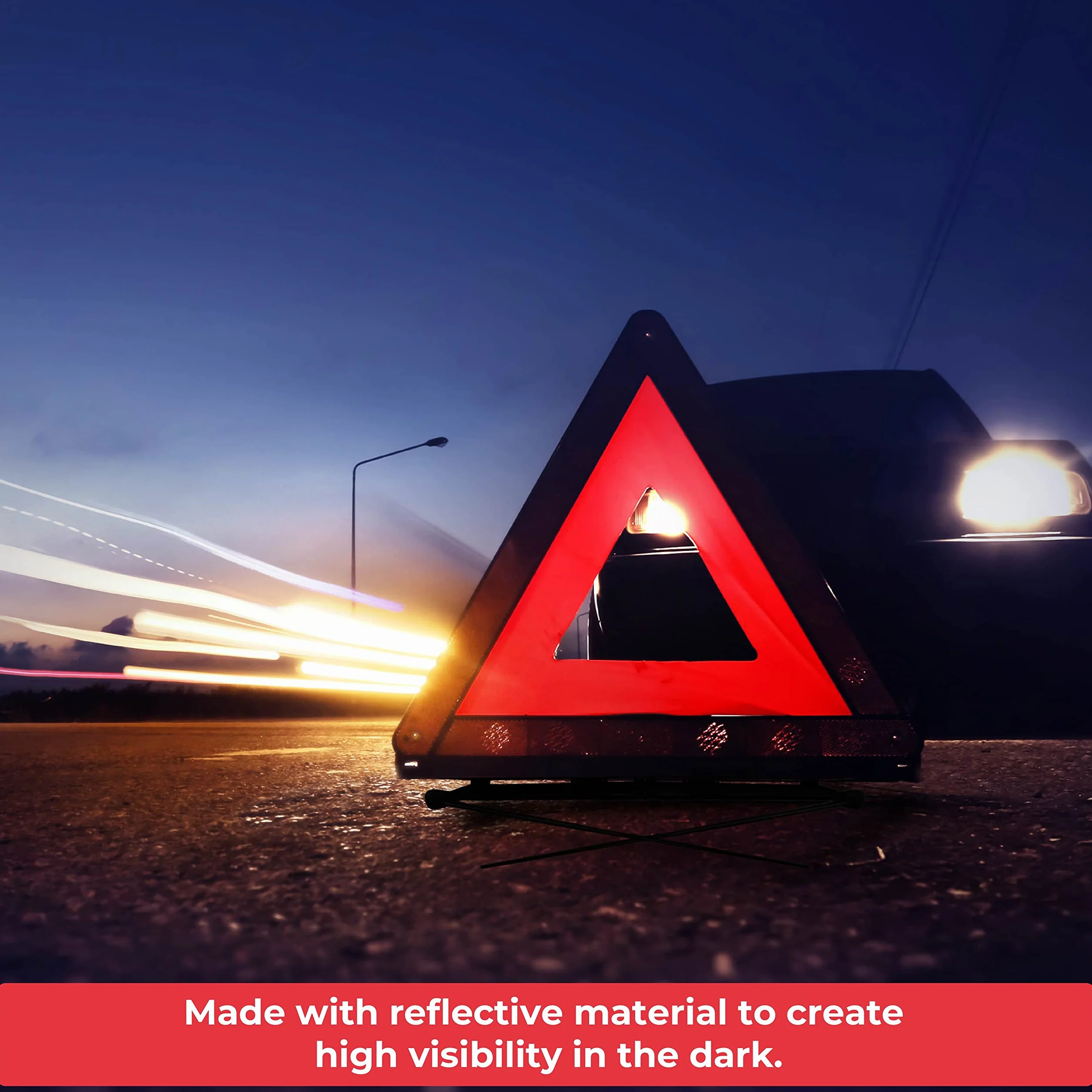 GADLANE Triangulos Coche Homologados ECE Reflexiva Plegable Advertencia De Carretera Paquete De 2