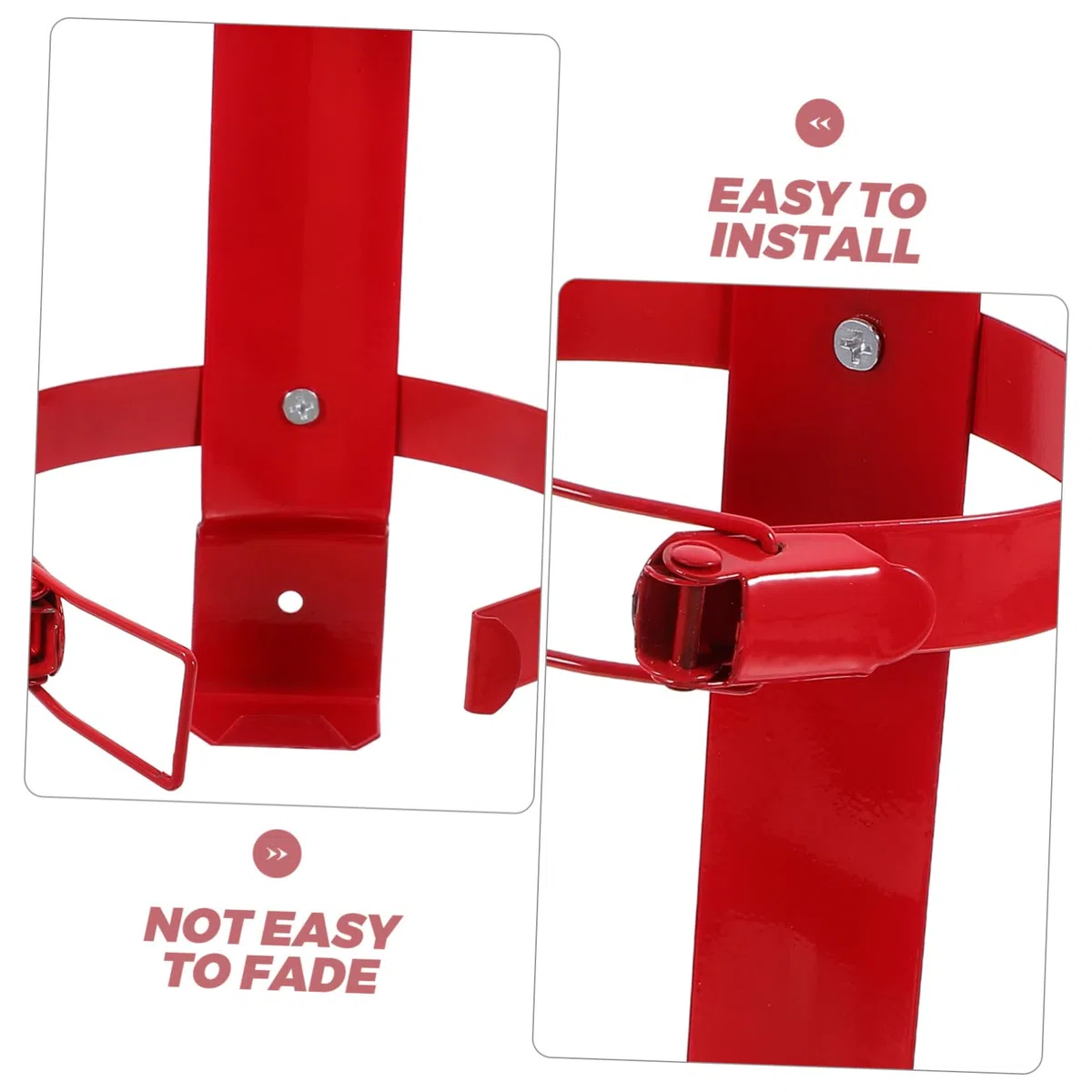 Holibanna Soporte De Pared Ajustable Para Extintor De Incendios 2 Kg Montaje Universal Para Vehículos Barcos Y Hogares Diseño Compacto Y Fácil De Instalar
