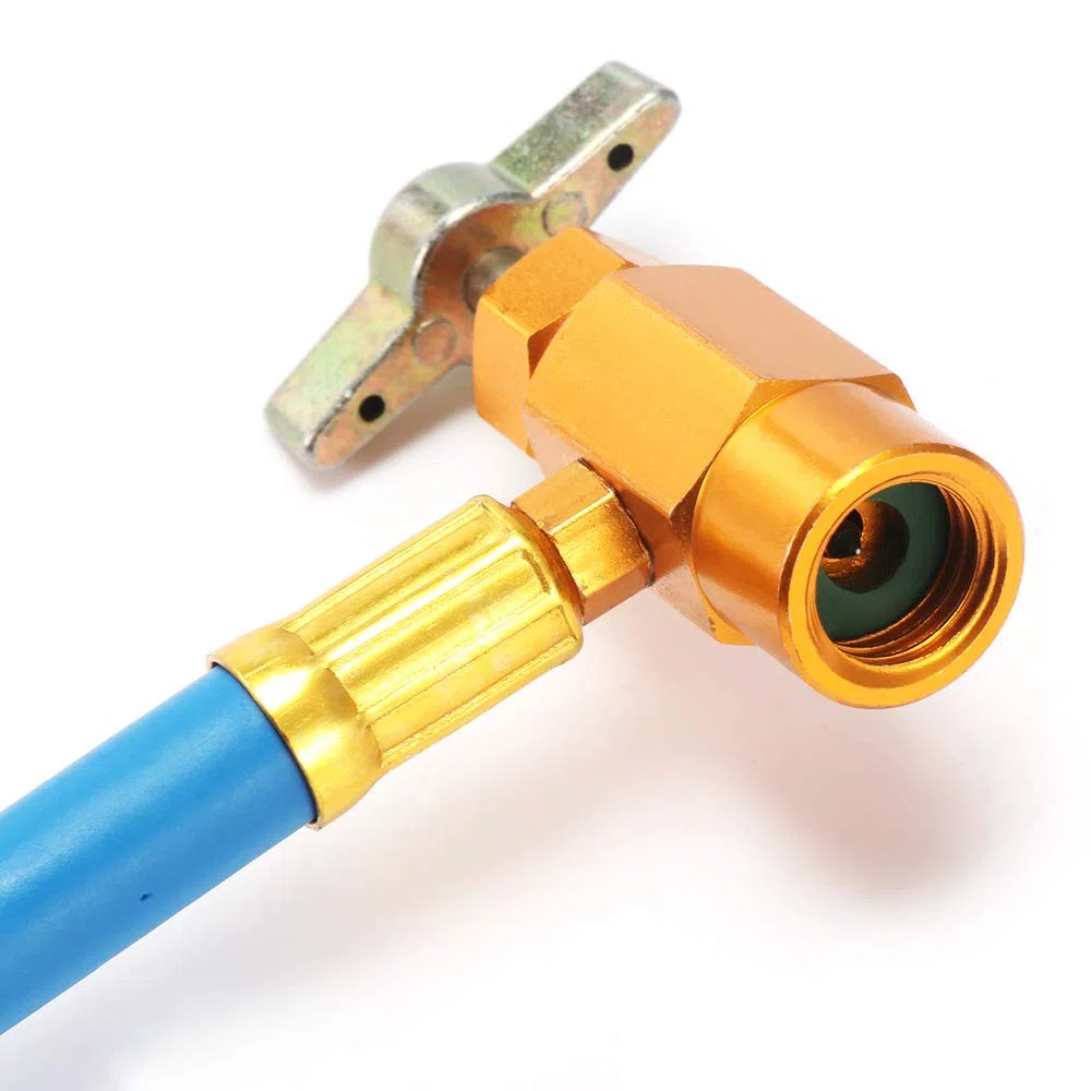 Aire Acondicionado Carga de Refrigerante Manguera de Medición Kit de Recarga Manguera de Recarga con Manómetro para Coche Aire Acondicionado de Ca R134a