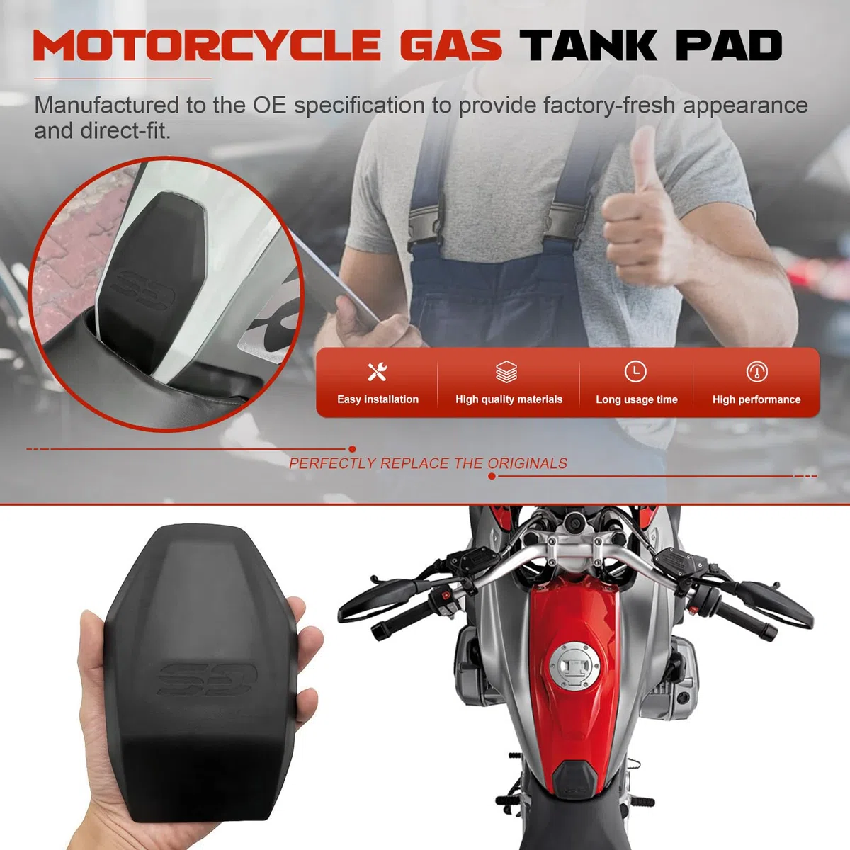 Cubierta protectora de moto para R1250GS R1200GS R 1250 GS 2014-2022, tapón depósito protección