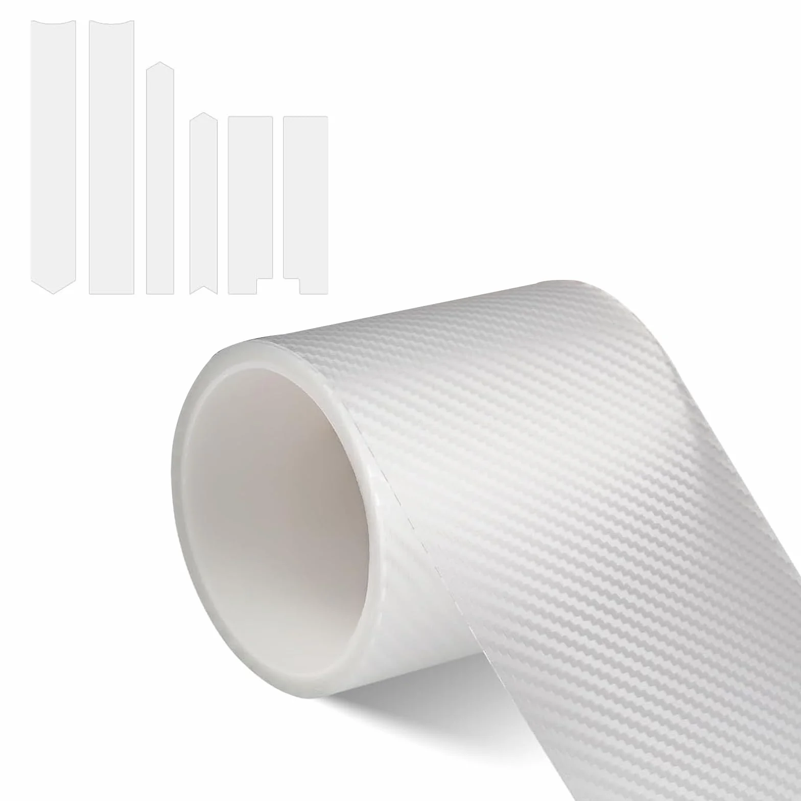 Protector Parachoques Coche, 10cm x 3m Vinilo Protector Bicicleta, Vinilo Fibra Carbono Para Moto, Adhesivo Protector para Marco de Bicicleta, Anti-Arañazos, para MTB, E-Bike