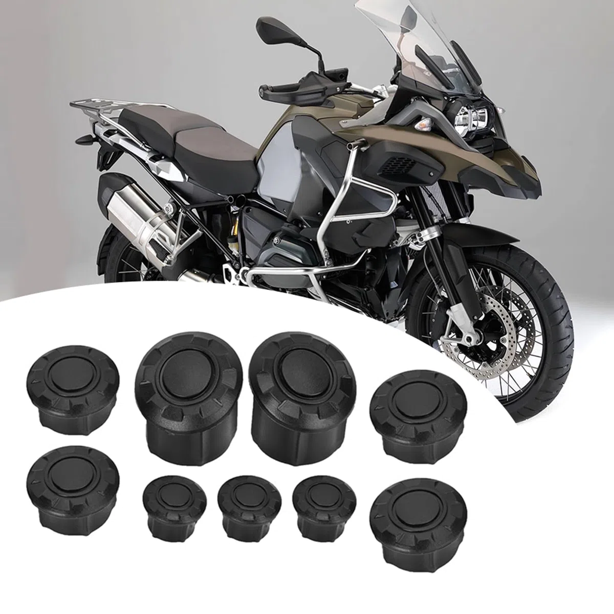 Akozon Marcos protectores, r1200gs marco de aluminio agujero tapa 2011 r1200gs accesorios r1200gs r1250gs aventura gs 1250 r1250gs r1250gs r 1250 gs gs aventura 1250 gs 1250 gs 1250 gs 1250 gs bolsa