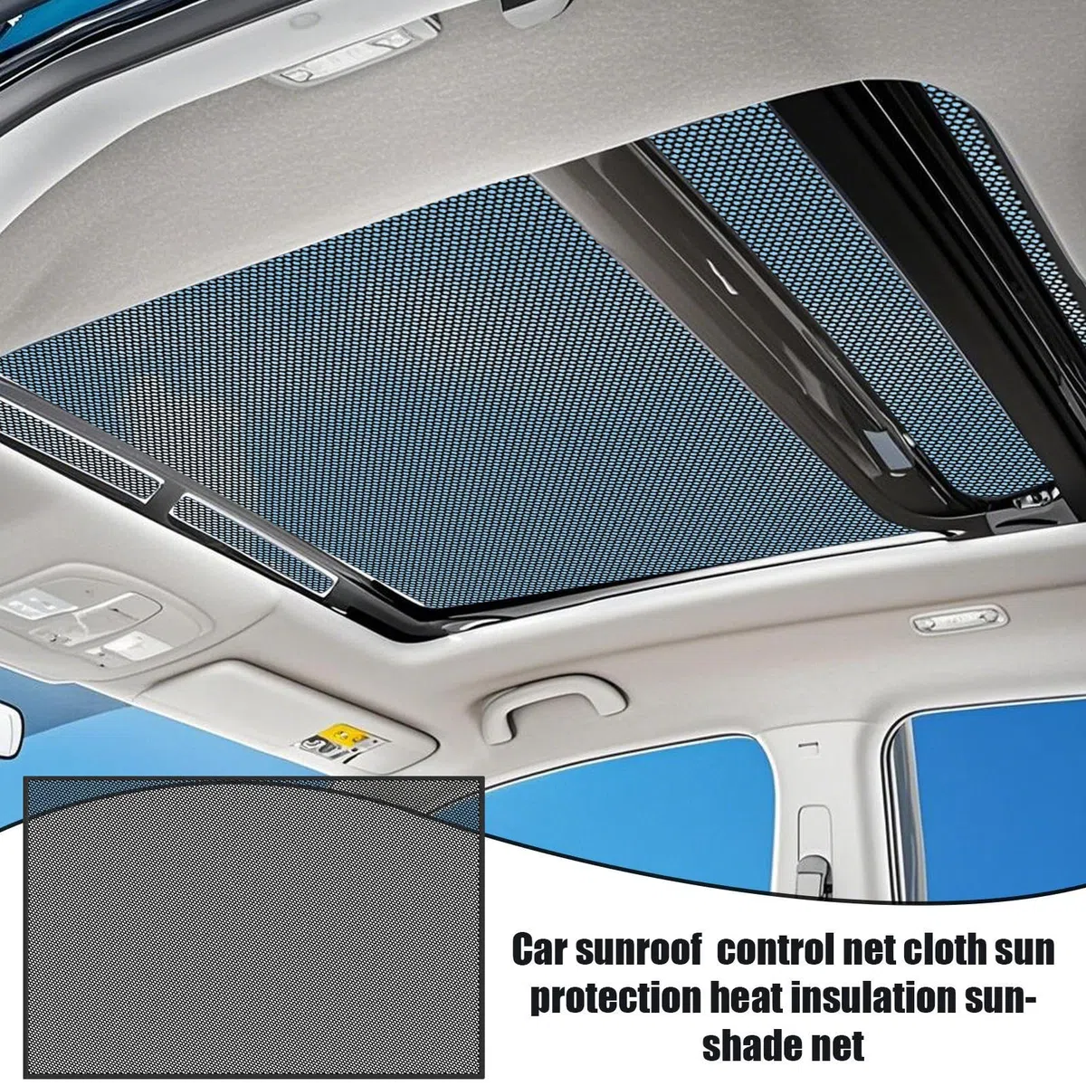 Parasol para Techo Solar De Coche | Cubierta Magnética Transpirable para Techo De Coche | Accesorios Automotrices para Viajes Aparcamiento Casa De Verano Camping Interior