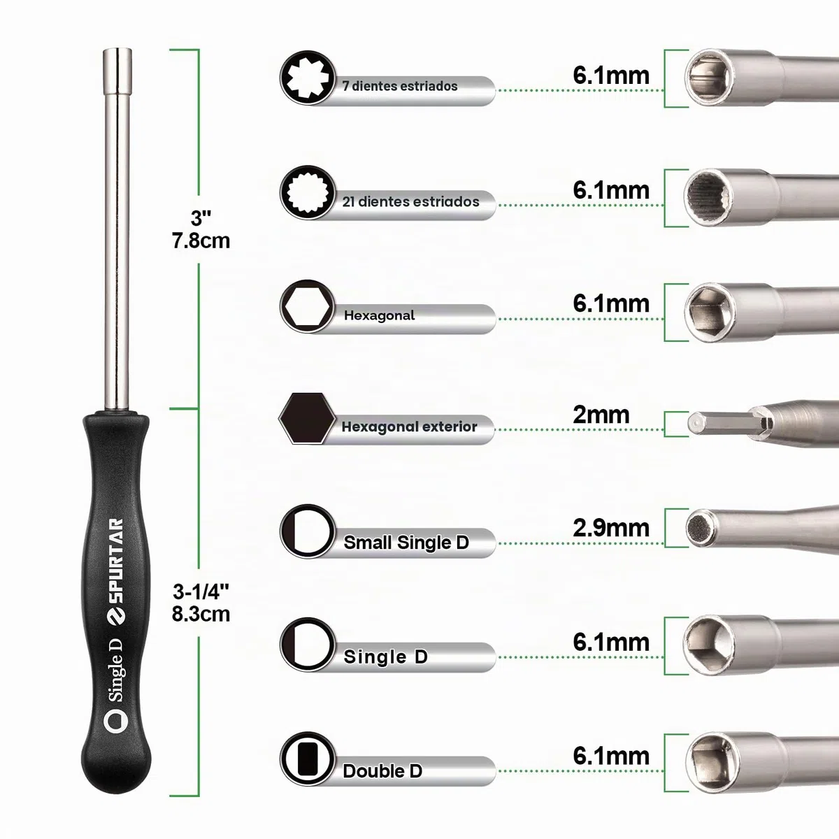 Spurtar Kit Herramientas Ajuste Carburador 2 Tiempos, 21 Piezas para Sierras, Motosierras y Desbrozadoras Husqvarna Stihl Echo, Herramientas Moto Sierra Carb Kit Ajuste Carburador