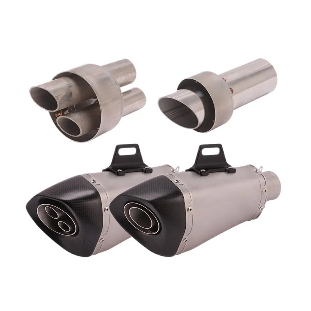 Tubo silenciador Escape Silenciador De Escape Universal para Motocicleta De 54,5 Mm, DB Killer, Extraíble, Reduce El Ruido Y Modifica El Sonido.