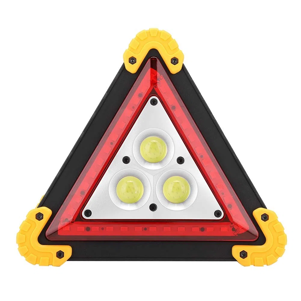 30W Luz de Alerta, Triangulos Coche,Señal de Stop de Advertencia de Triángulo, LED Luz de Seguridad de Emergencia de Avería de Automóvil Multifunción