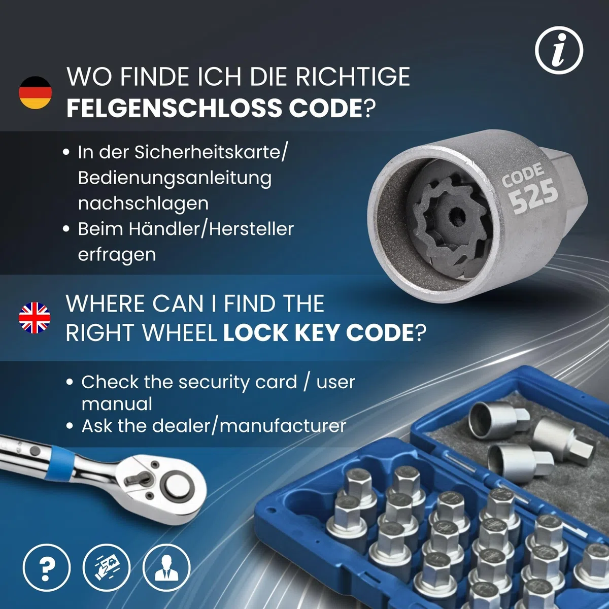 SW-Stahl 02383L-5 - Bloqueo de llanta para VW adaptador 525