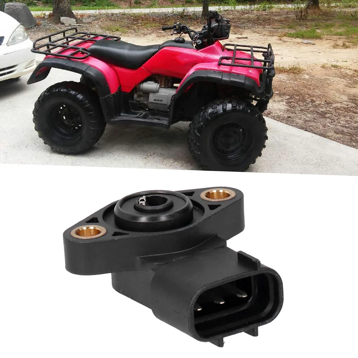 Cambio de posición del sensor de ángulo Honda - Compatible con Foreman, Pioneer, Rancher, Recon - P/N 38800-HR3-A21 - Sensor de posición de marcha, sensor de ángulo de cambio, sensor ATV
