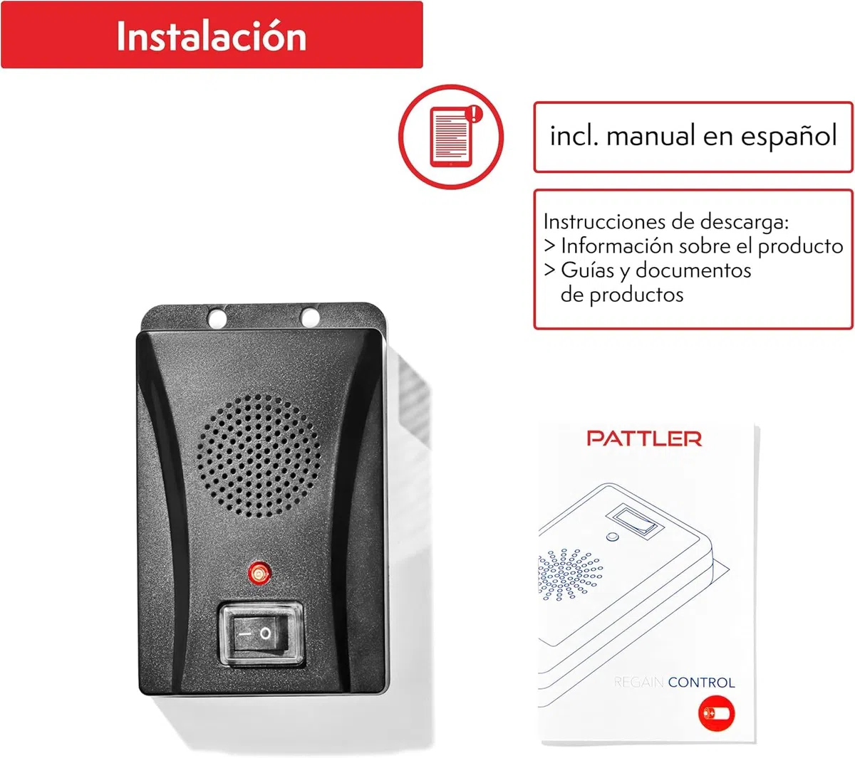 PATTLER Ahuyentador de Martas con Pilas para Coche. Protección Portátil para Coche, Garaje, Desván y Jardín – 1 Unidad