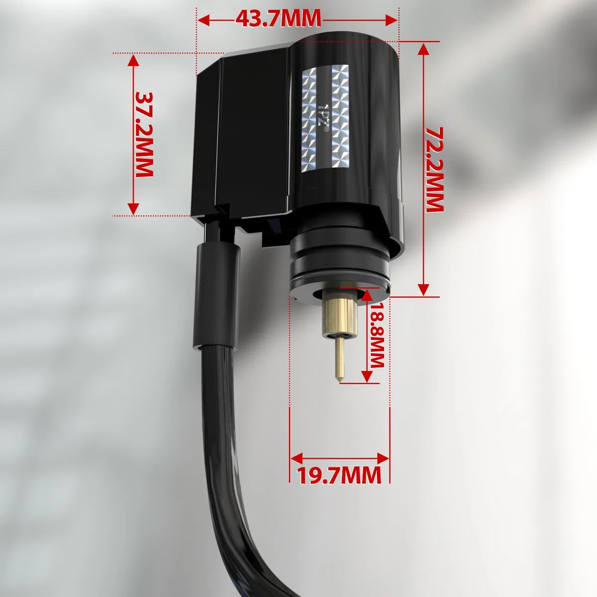 1PZ FR7-FM1 Arranque de 2 clavijas IP65 ABS - Arranque Automático de Carburador Universal de Reemplazo para Scooter GY6 50cc 125cc 150cc Fácil de Instalar (Plug & Play)