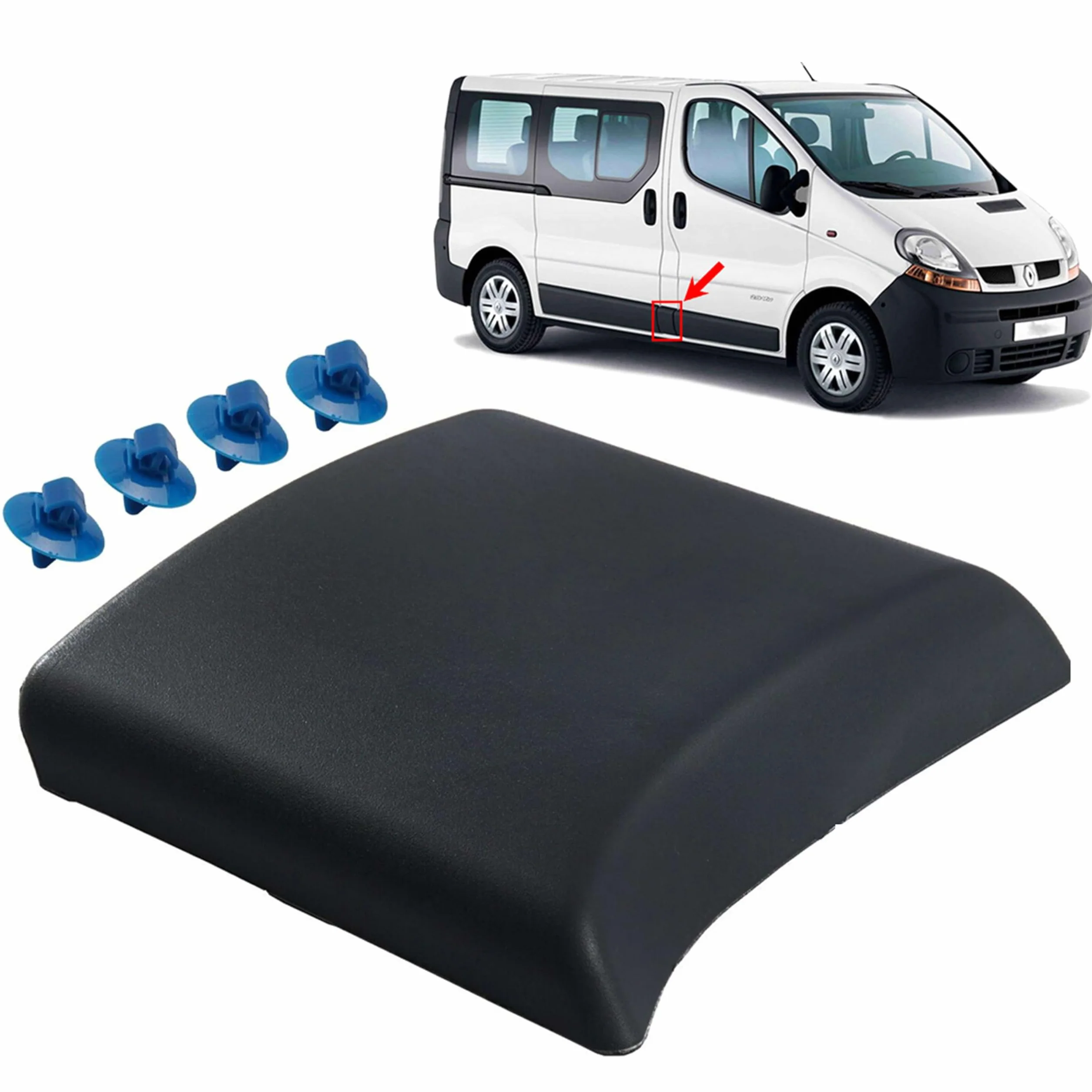 INLY Panel embellecedor del Montante de la Puerta Compatible con Vivaro Trafic Primastar (2001-2014) 91165349 8200036101 93852554 4408636 91165351