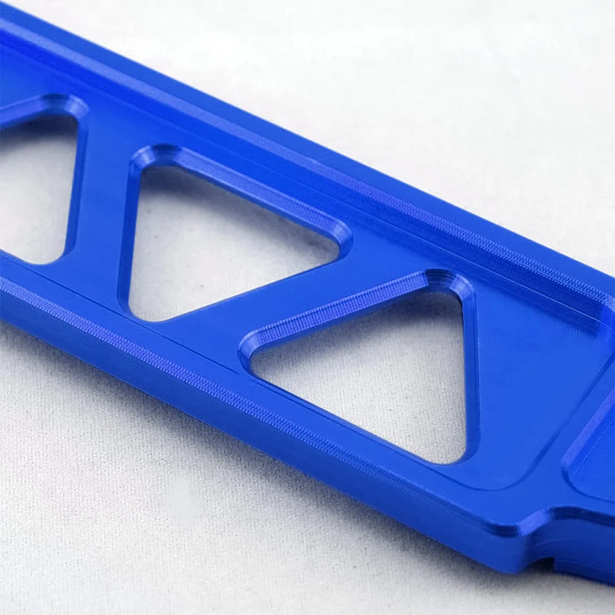 JNNJ Soporte Aluminio Para Bateria Coche, Soporte Montaje Batería Universal Aleación Aluminio, Soporte Aluminio Anodizado Para Baterías Automóviles, Para Correa Amarre Batería Del Coche(Azul)