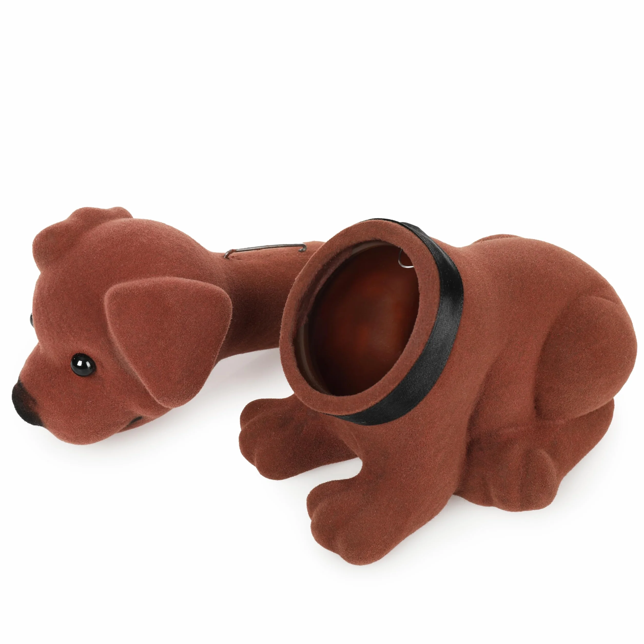 Toys4Boys Perro tambaleante de 20 x 13 cm, cabeza de perro salchicha tambaleante, muñeca de resina, perro tambaleante para decoración del interior del coche, decoración de salpicadero, utilizado para