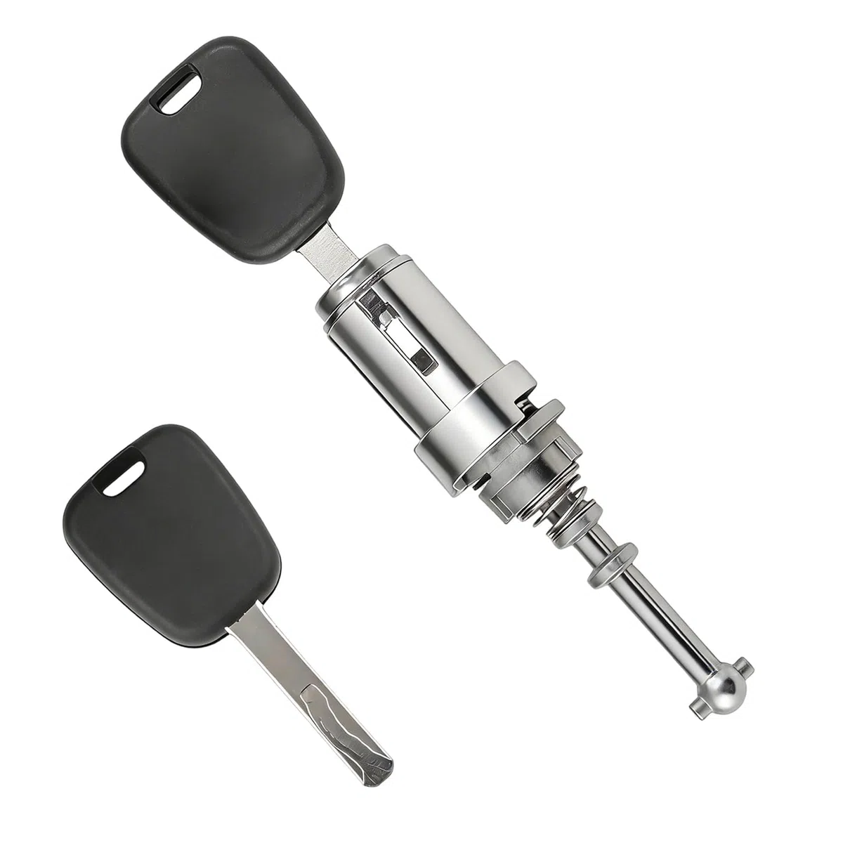 Cilindro de cerradura de puerta izquierda, compatible para C2, C3 y C3 Pluriel (2002-2011) delantero izquierdo (conductor) Bombin cerradura con duplicado de llave | 9170T9