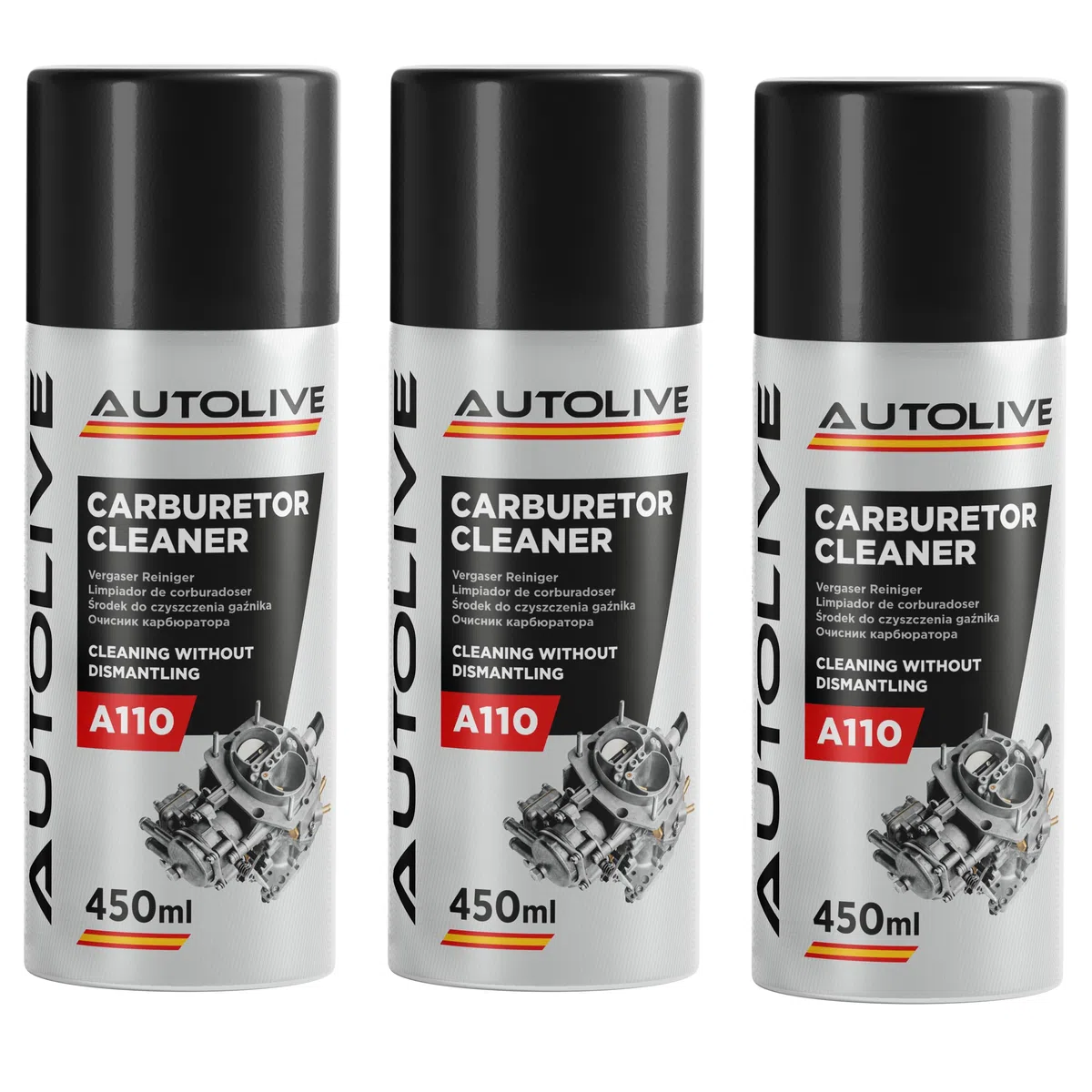 Limpia Carburadores - Carburetor Cleaner - Elimina los Depósitos de Carbono, Polvo y Alquitrán - Aditivo para Limpiar Válvula EGR - 450 ml (3)