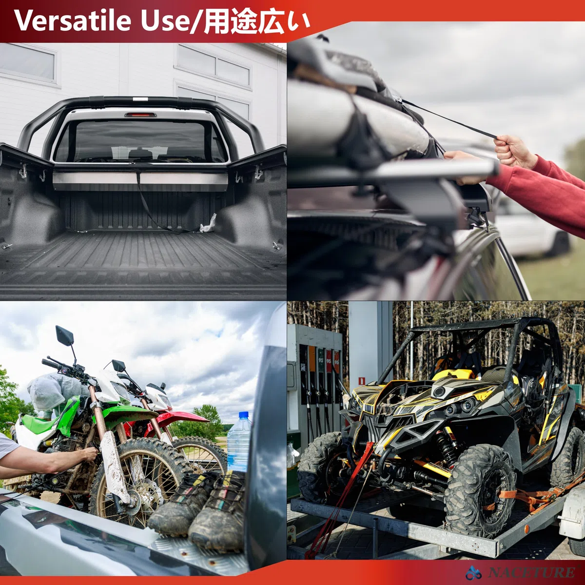 NACETURE Gancho de anclaje de amarre para motocicleta, de acero inoxidable resistente, paquete de 10 – Anillos de correa de amarre para motocicleta, accesorios para camión, cámper, remolque, camioneta