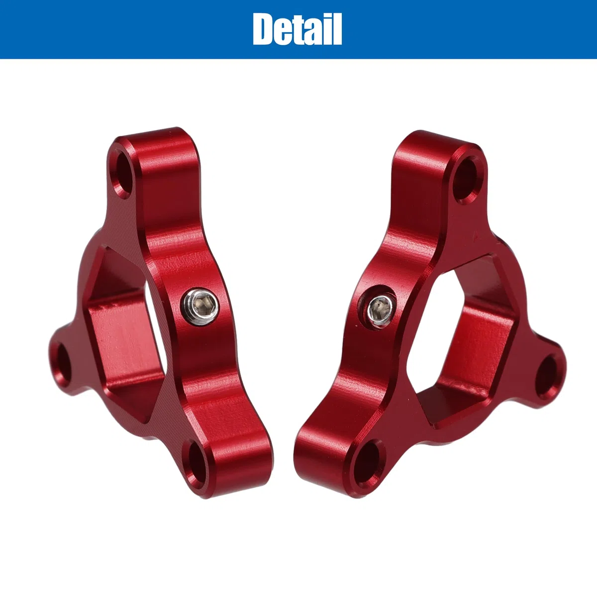 Motoforti 17Mm Ajustadores De Precarga De Horquilla Cnc Para Motocicleta De Carreras De Aleación De Aluminio Rojo - Paquete de 2