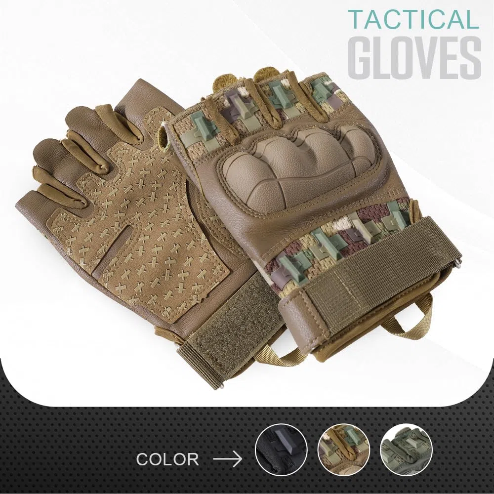 WTACTFUL Guantes tácticos con protección de Goma para Hombre, Pantalla táctil, Airsoft, Motocicleta, Caza, Exteriores