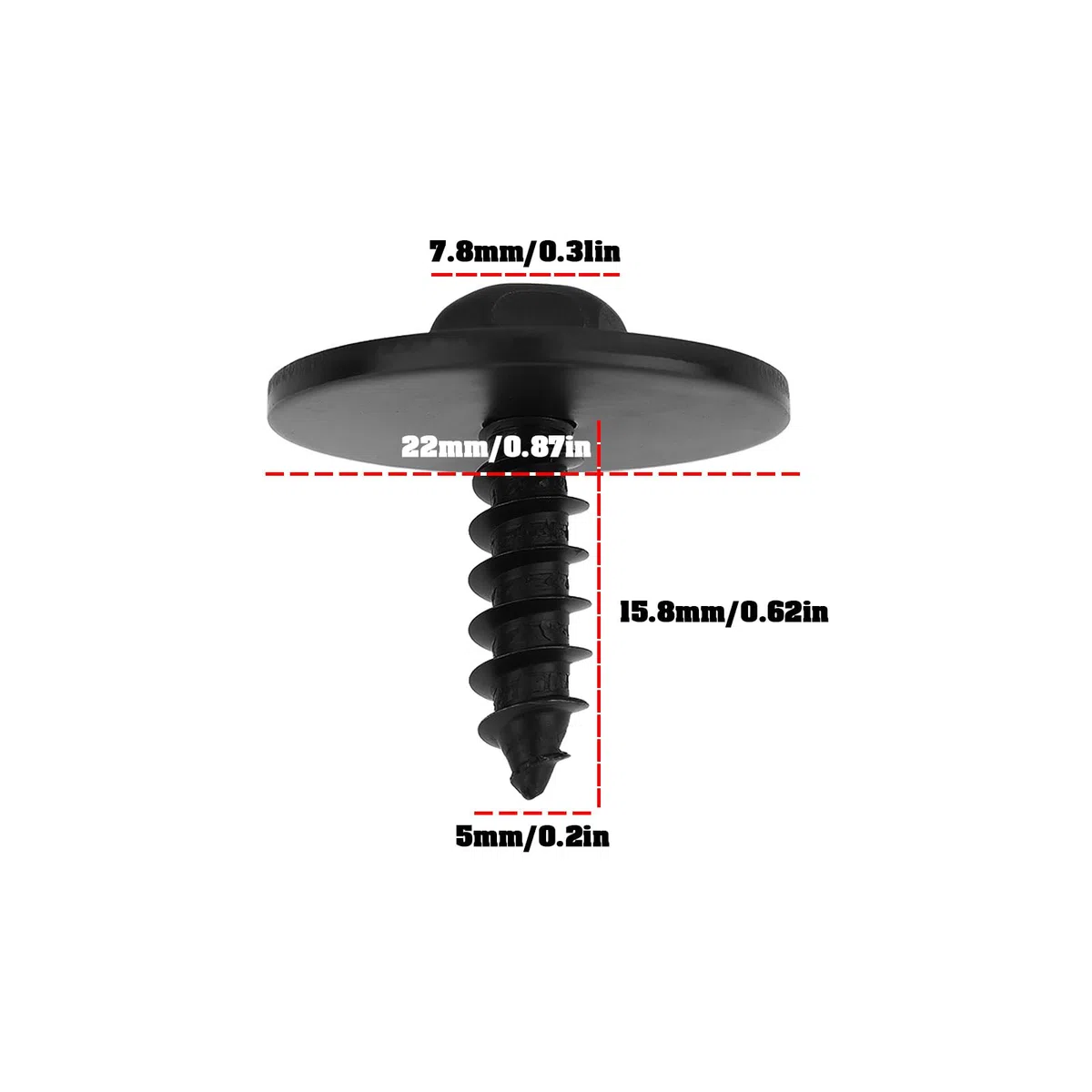 25x Pasadores de Bloqueo de Tornillo con Clip para Coche 07147147555 07149126886 Compatibles con Audi A4 A6 A8