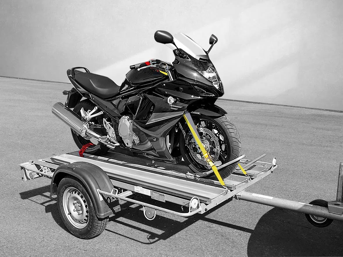 LAS 10323 Sistema de amarre para motocicletas, fijación de carga, 6 piezas