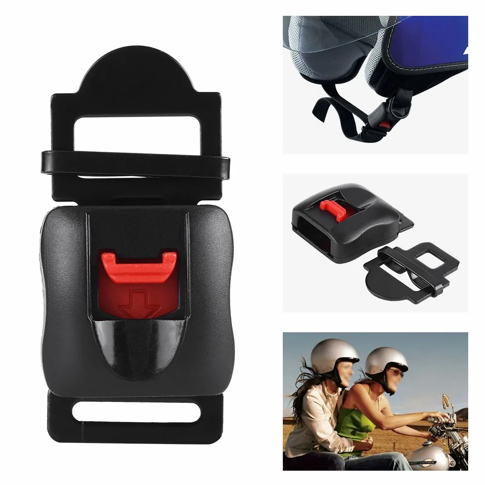 Yctze para Clip Casque Moto motorradhelm Hebilla de Casco de Motocicleta, 5 Piezas Cascos de Motocicleta de Metal de plástico Clip de Velocidad Correa de Barbilla Kit de Hebilla de desconexión de li