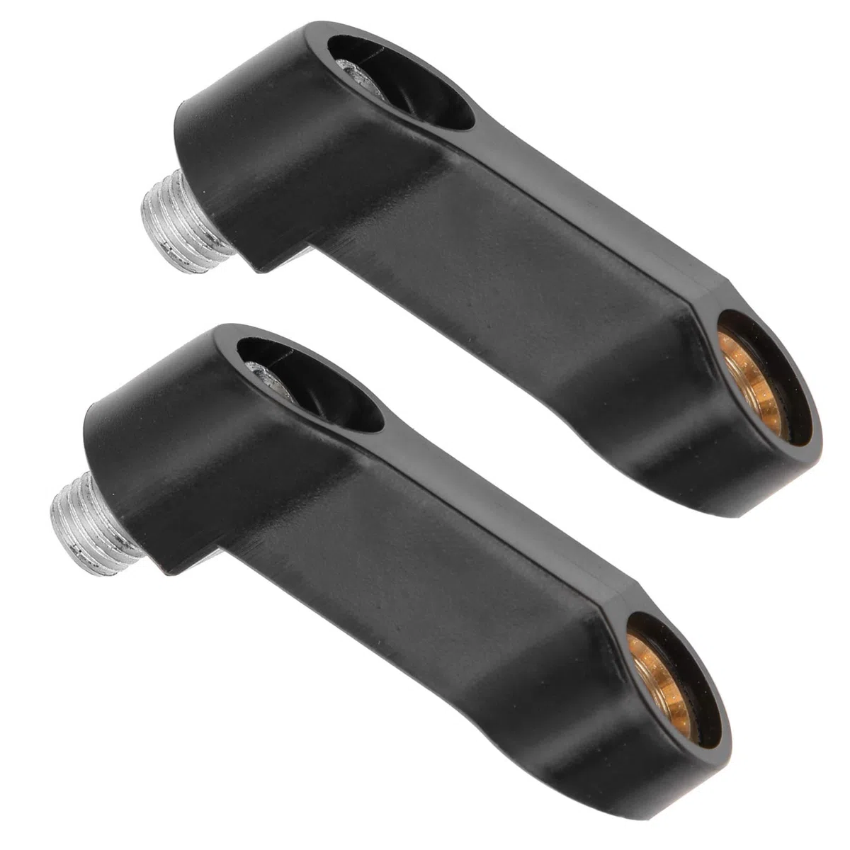 2 piezas 0.4in M10 motocicleta espejo elevador espaciadores adaptador de extensión accesorio universal Adaptador de espejo de motocicleta Manillar Espejo elevador Manillar Extensor de espejo M10 Espej