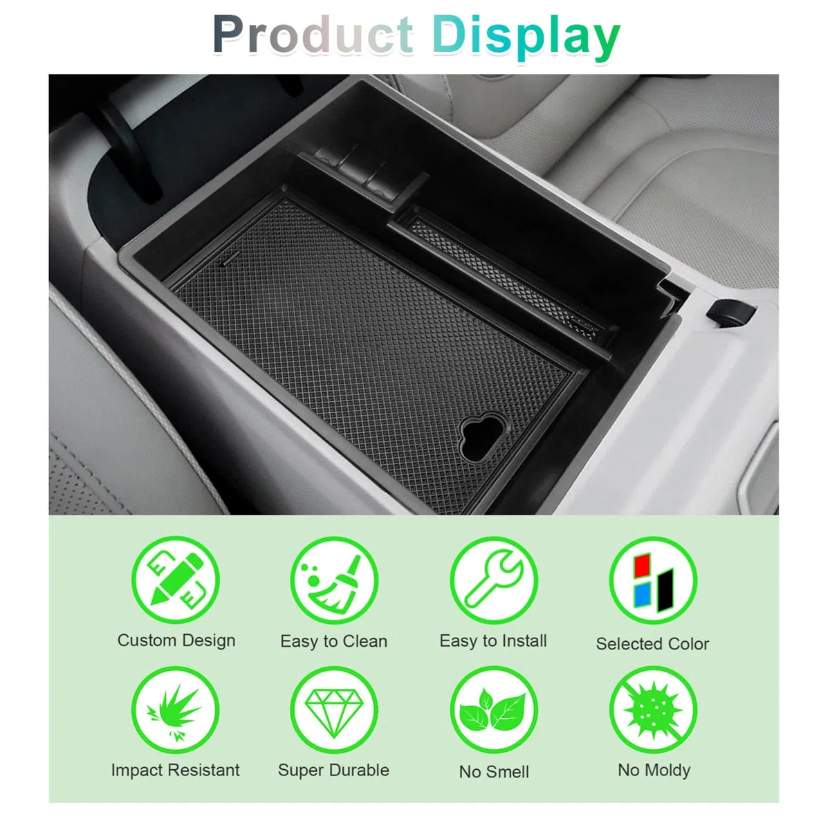 GAFAT Tucson NX4 2021-2023 2024 (Electrónica Automática) Caja de Almacenamiento para Apoyabrazos, Tucson 2022 Bandeja de Reposabrazos, Consola Central Organizador Coche