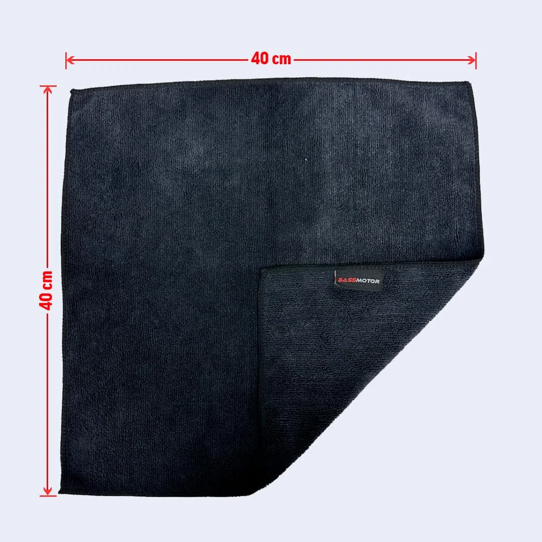 BassMotor Bayeta Microfibra Limpieza (Pack de 5 Bayetas Premium) Ultra Absorbentes 40x40cm 400 GSM