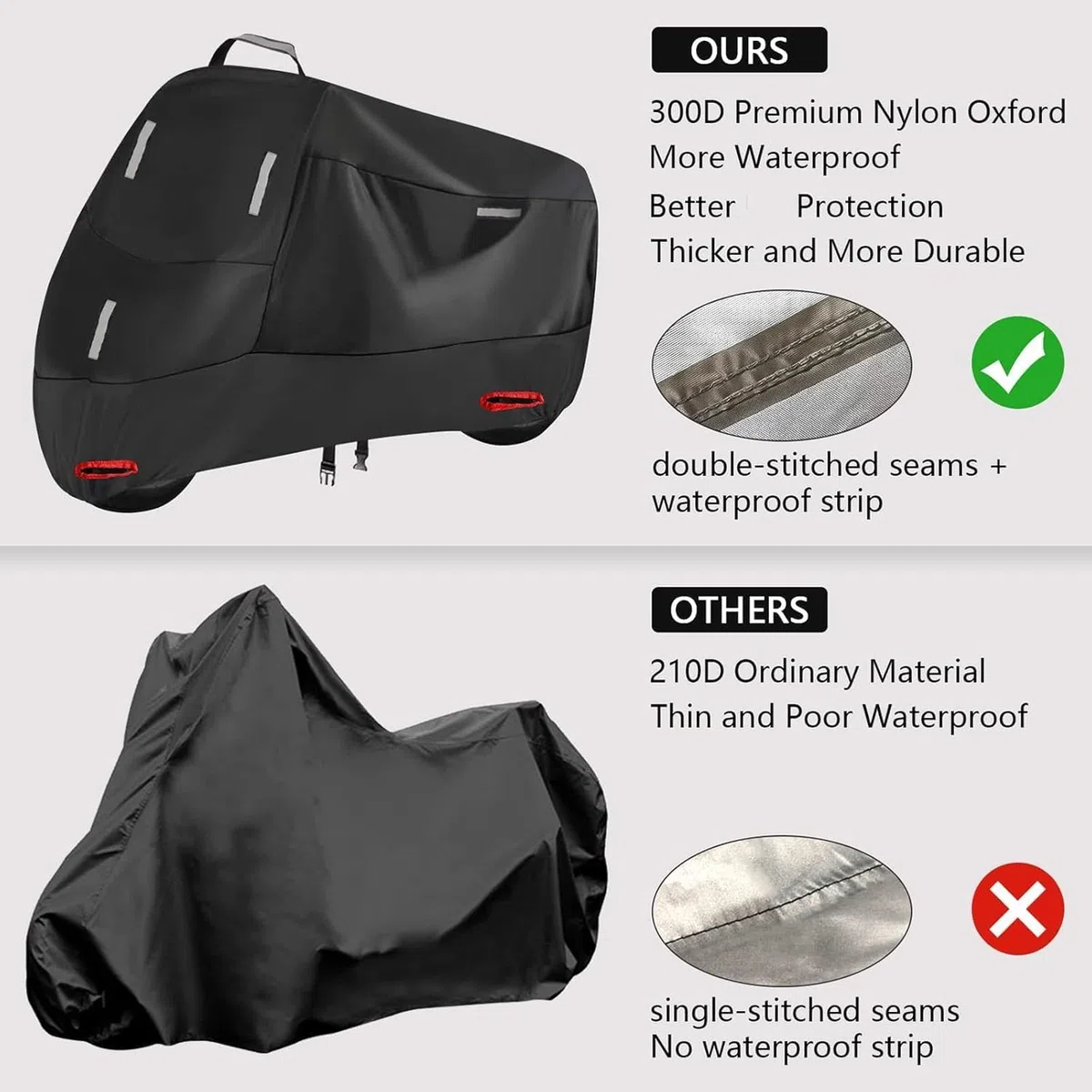 Funda para Moto para Yamaha Tracer 9 GT Tracer 900 Tracer 9/GT Tracer9gt, Cubierta de Motocicleta Protectora al Aire Libre a Prueba de Polvo Sol Lluvia Viento Nieve