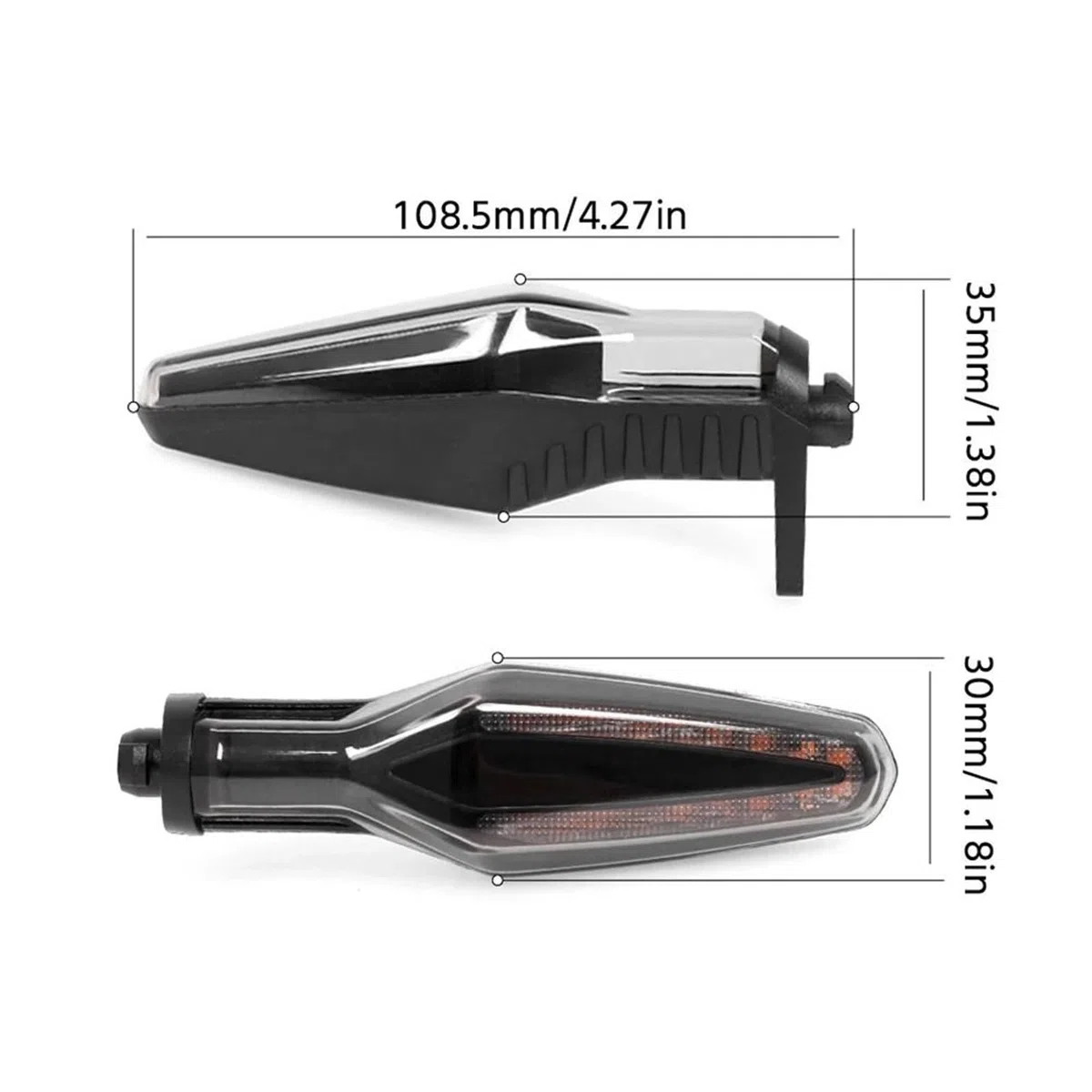 Luz Direccional para Motocicleta para B&MW G310R, G310GS, S1000 XR, S1000 RR, S 1000 R, Intermitentes Delanteros Y Traseros. Indicadores De Motocicleta(2 Piezas)