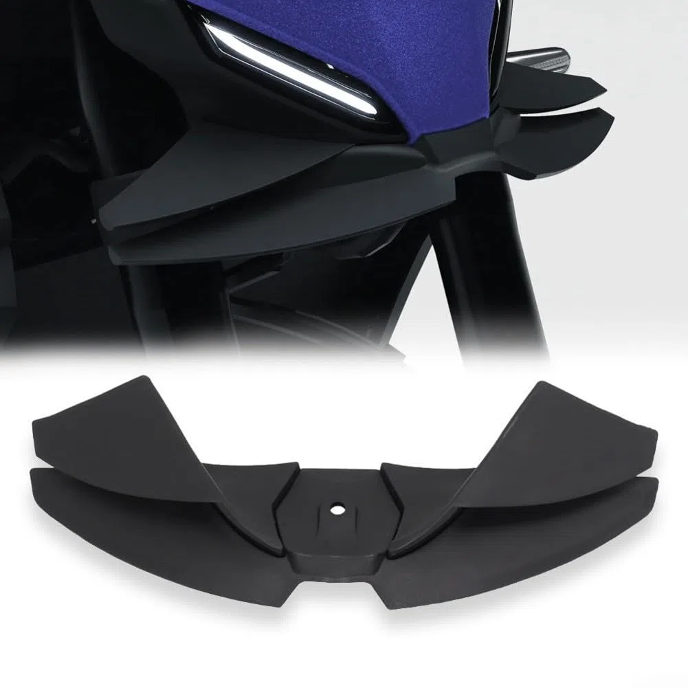 Alerón Delantero para MT-07 2024-2025, alerón aerodinámico ABS Negro, Fuerza descendente, carenado Elegante y Ajuste