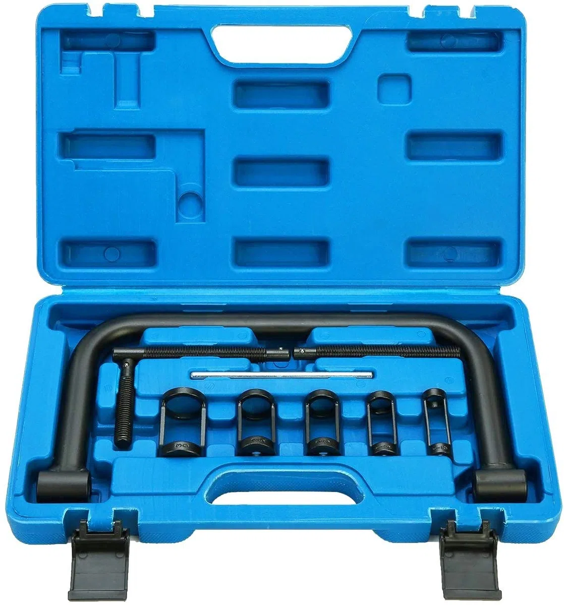JOMAFA Kit Compresor De Muelles De Válvulas para Motos Y Coches Universal y Herramienta Esmeriladora De Valvulas 2 Unidades