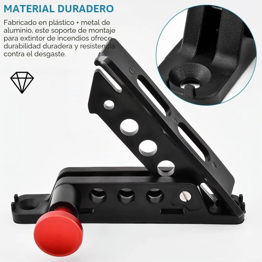 Soporte para Extintor de Incendios Liberación Rápida, Soporte para Botella de Extintor Incendios con Montaje en Barra Antivuelco de Aleación de Aluminio para Sport/JK/Sahara