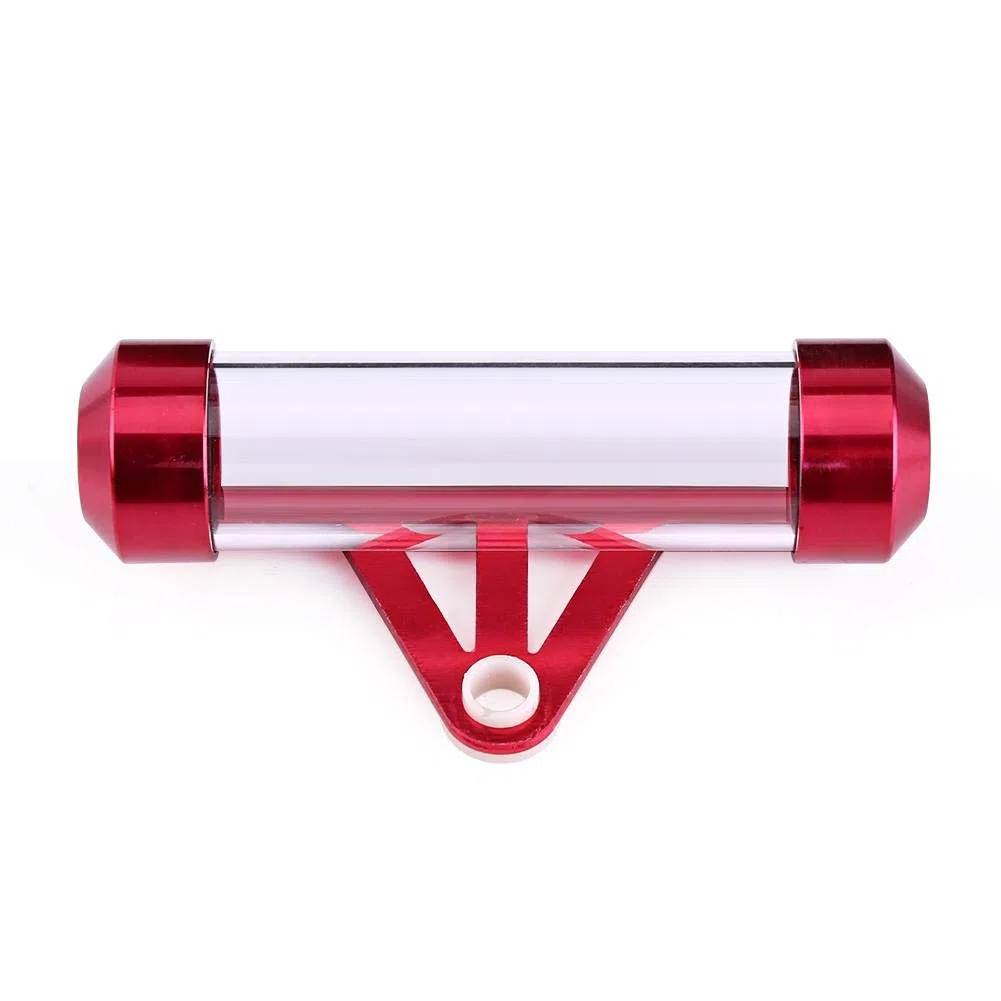 Tubo de disco de impuestos de motocicleta, soporte de tubo de disco de impuestos de aleación de aluminio resistente al agua para moto moto scooter motocicleta(rojo)