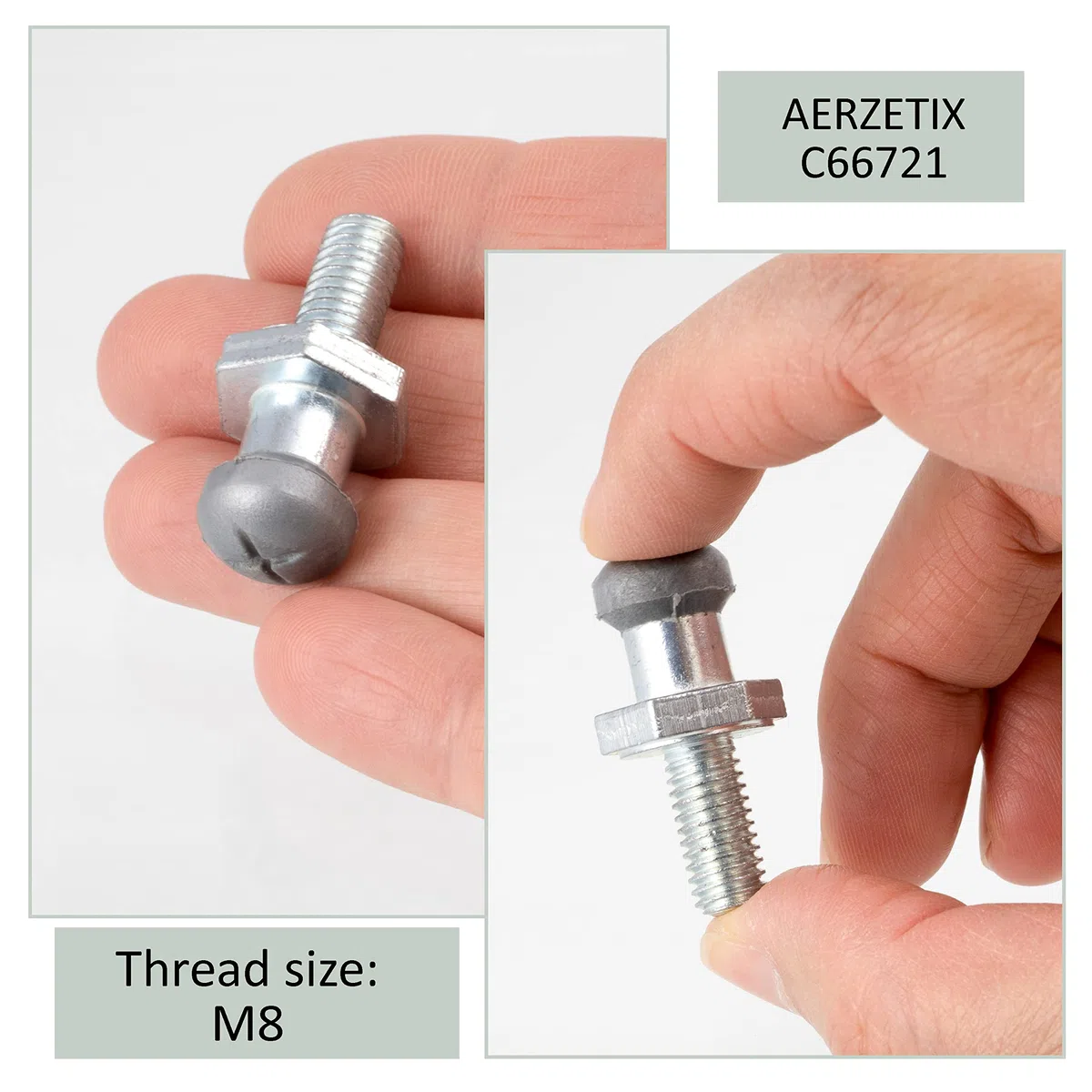 AERZETIX - C66721 - Perno rótula, control de embrague M8 - compatible con números OE 02A 141 777, 02A 141 777B - mecánica, reparación, coche