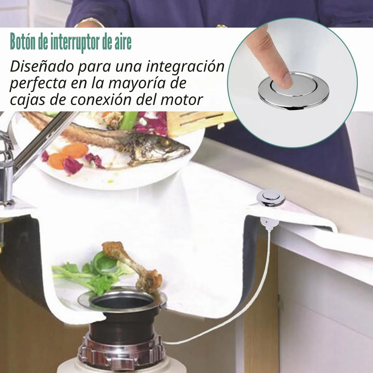 Juego de Interruptor de Botón de Aire de 250 V, Piscina de Spa, Interruptor de Encendido Y Apagado, Interruptor Neumático, Bomba Dde Aire, Equipo Sanitario, Kit de Interruptor de Botón