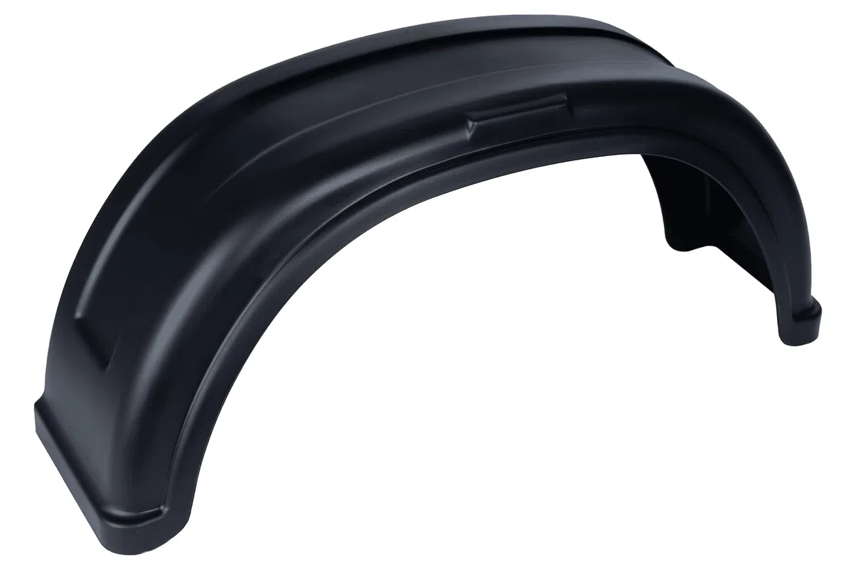 AL-KO Guardabarros Simple para Remolque Ruedas de 13 y 14 Pulgadas Paso de Rueda de plástico Polipropileno con EPDM 680 x 190 mm Cubierta Protectora antibarro Universal