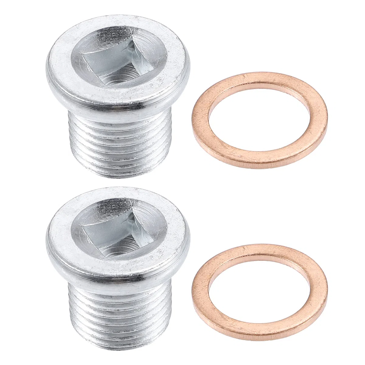 QUARKZMAN 2uds M16x1.5 Acero Tornillo Tapón para Drenaje de Aceite para Motor con Junta para Nissan