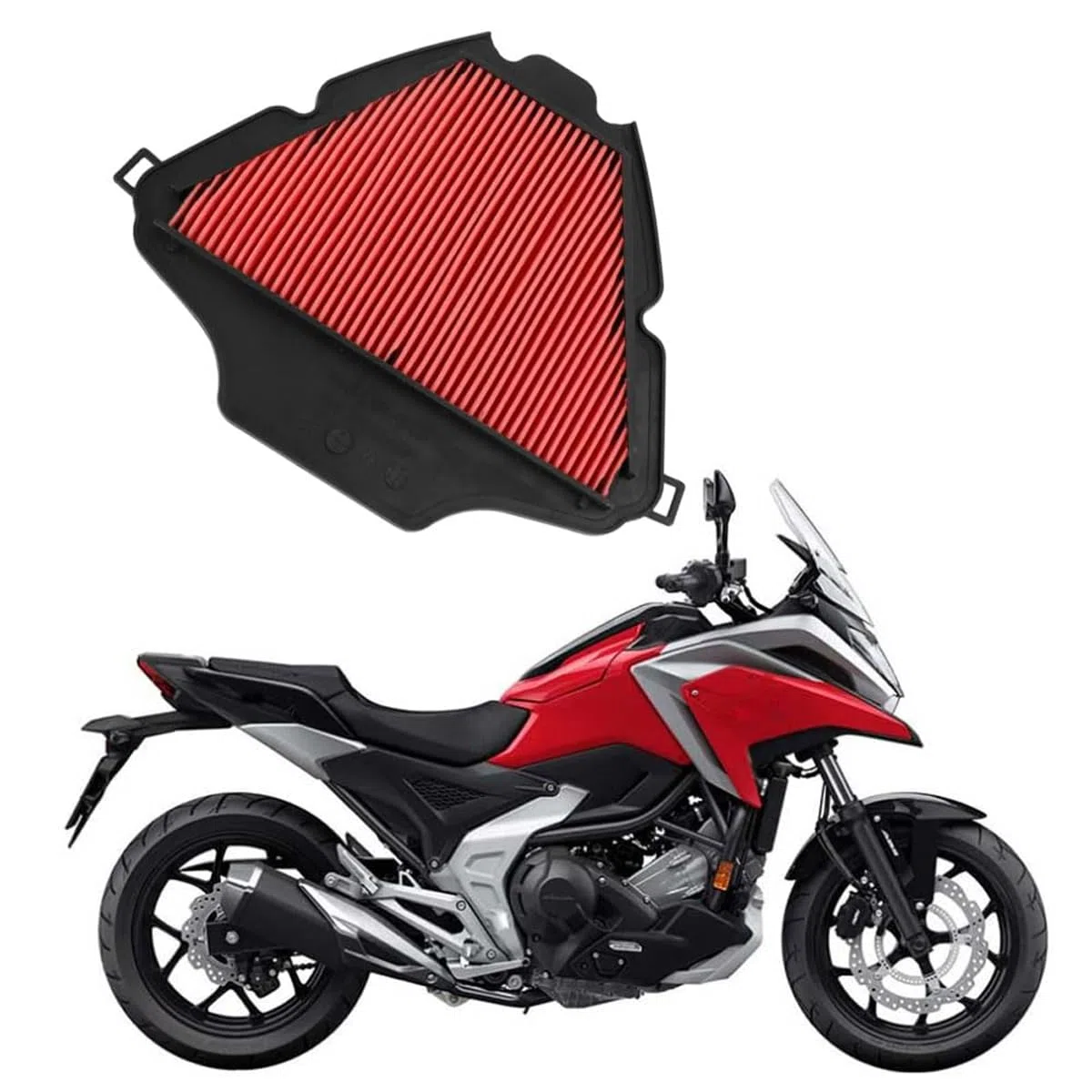 Ubric Cartucho de Filtro de Aire, Filtro de Aire Compatible con XADV750 X-ADV 750 2021-2022,17210-MKT-D00