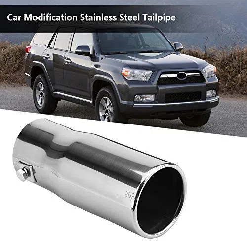 tubo de escape,Tubo de escape de escape del automóvil, tubo de silenciador de escape de acero inoxidable modificado Tubo de escape trasero