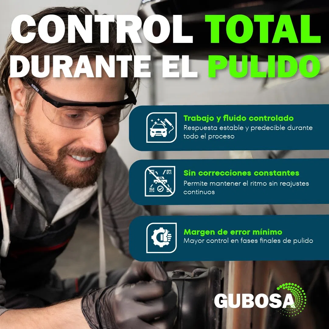 Pulimento coche super brillo sin silicona pulimento coche arañazos polish antiholograma quita arañazos carroceria superficies oscuras nanotecnologia abrillantador profesional 500 ml | GUBOSA