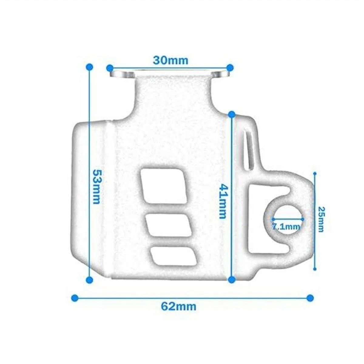 Reemplace la Tapa Protector De Cubierta Depósito Líquido Freno Trasero para Motocicleta para Yamaha R6 YZF-R6 YZFR6 2010-2014 2015 2016 2017 2018 2019 2020 2021 2022 2023(BLU)
